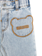 Jeans per neonato Moschino Kids denim con vita elasticizzata - Rubino Kids