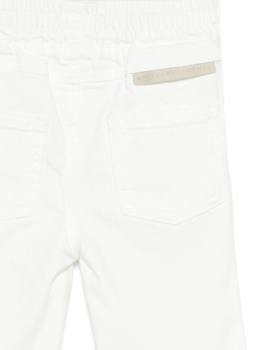 Jeans per neonato Stella McCartney Kids bianchi elasticizzati - Rubino Kids
