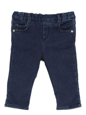 Tartine Et Chocolat blue elasticated waist baby jeans