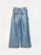 Jeans svasati per bambina Brunello Cucinelli Kids in denim - Rubino Kids