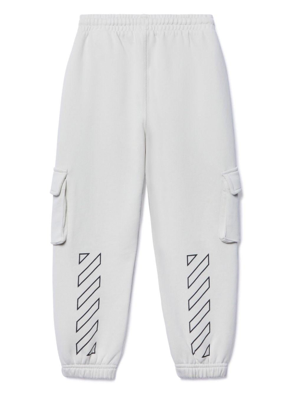 Joggers Bookish per bambino Off - White Kids grigio con tasche cargo - Rubino Kids