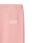 Leggings con stampa per neonata Off - White Kids rosa con design elasticizzato - Rubino Kids