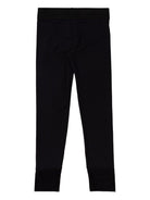 Leggings per bambina Stella McCartney Kids nero con stampa labbra - Rubino Kids