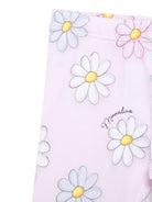 Leggings per neonata Monnalisa rosa con stampa floreale - Rubino Kids