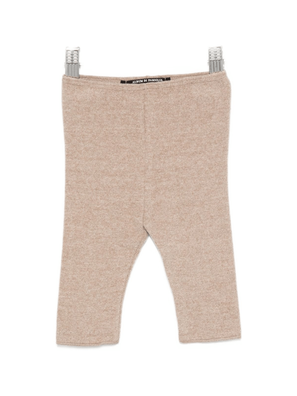 Leggins per neonata Album di Famiglia Kids beige lavorati a maglia - Rubino Kids