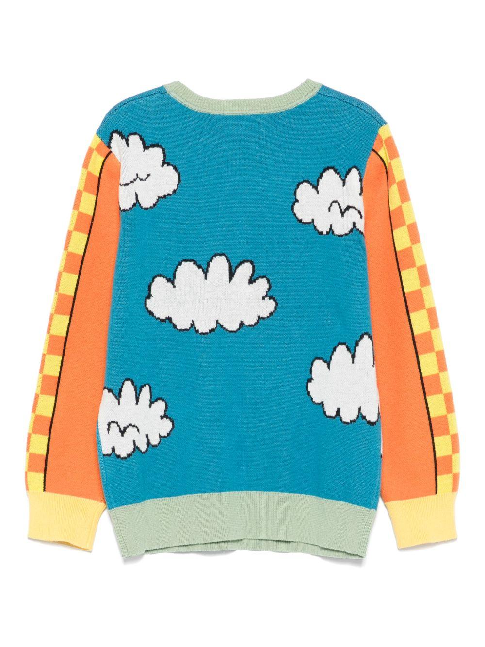 Maglia legggera per bambino Stella McCartney Kids multicolore con stampa grafica - Rubino Kids