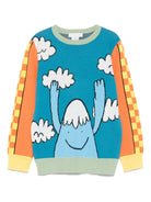 Maglia legggera per bambino Stella McCartney Kids multicolore con stampa grafica - Rubino Kids
