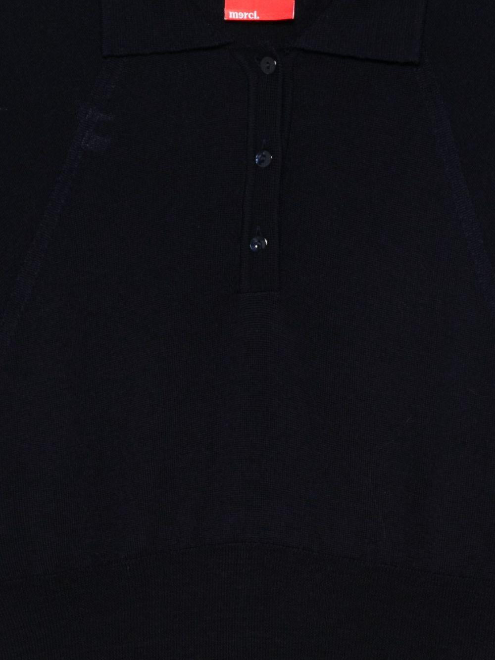 Maglia per donna Merci blu con colletto stile polo - Rubino Kids