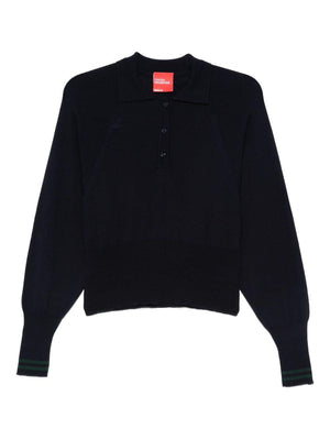Maglia per donna Merci blu con colletto stile polo