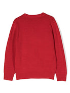 Maglione girocollo per bambino Il Gufo rosso con maniche lunghe - Rubino Kids