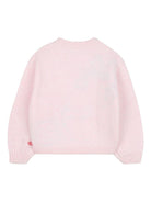Maglione per bambina Billieblush rosa con motivo gatto - Rubino Kids