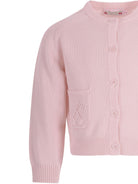 Maglione per bambina Bonpoint rosa con ricamo ciliegie sul davanti - Rubino Kids