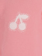 Maglione per bambina Bonpoint rosa con stampa ciliegia sul davanti - Rubino Kids