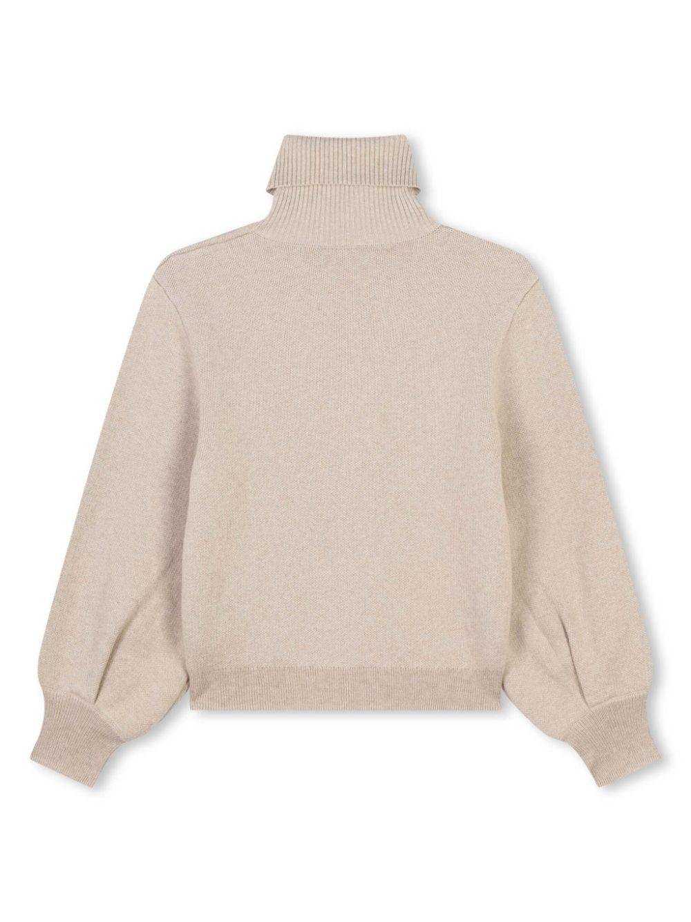 Maglione per bambina Chloé Kids beige con Cotone biologico - Rubino Kids