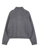 Maglione per bambina Chloé Kids grigio con due tasche frontali - Rubino Kids