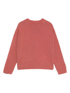 Maglione per bambina Il Gufo rosa con fantasia a cerchi - Rubino Kids