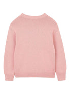 Maglione per bambina Kenzo Kids rosa con motivo Tiger Head - Rubino Kids