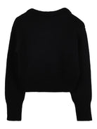 Maglione per bambina Marc Jacobs Kids nero con decorazione con perline - Rubino Kids