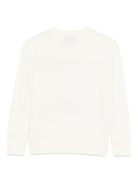 Maglione per bambina MC2 Saint Barth Kids bianco con stampa grafica - Rubino Kids