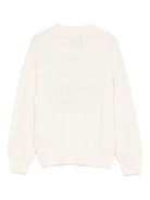 Maglione per bambina MC2 Saint Barth Kids bianco con stampa grafica - Rubino Kids