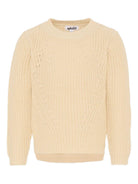 Maglione per bambina Molo beige con texture traforata - Rubino Kids