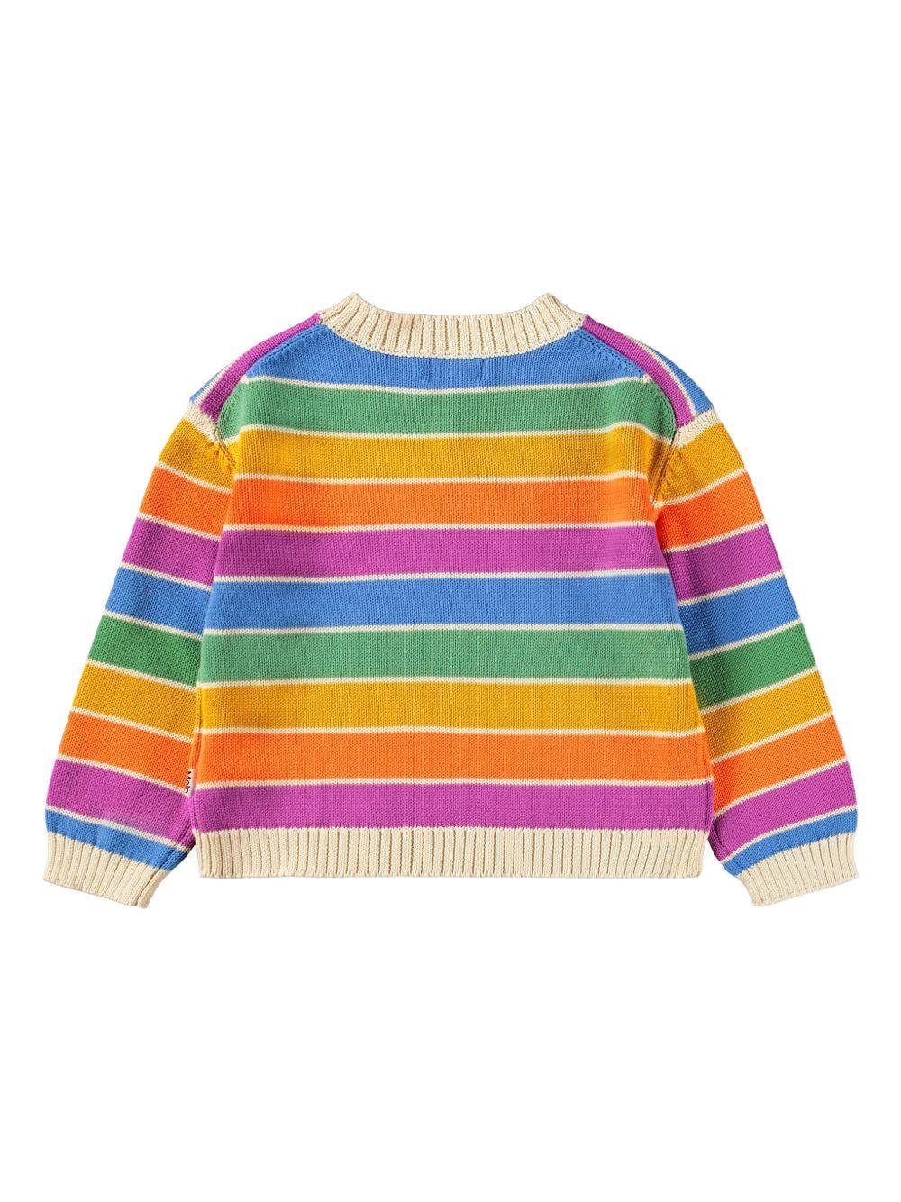 Maglione per bambina Molo multicolore con motivo a righe - Rubino Kids
