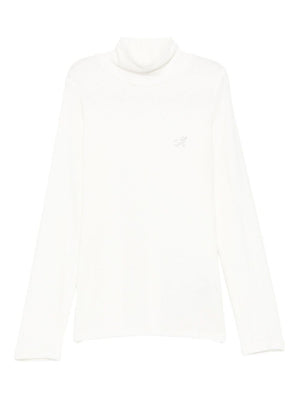 Maglione per bambina Monnalisa bianco con collo alto