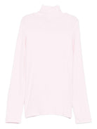 Maglione per bambina Monnalisa rosa con collo alto - Rubino Kids