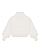 Maglione per bambina Moschino Kids bianco con motivo Teddy Bear - Rubino Kids