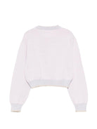 Maglione per bambina Simonetta lilla con applicazioni floreali - Rubino Kids