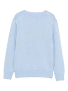 Maglione per bambini MC2 Saint Barth Kids azzurro con ricamo cagnolino - Rubino Kids