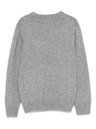 Maglione per bambini MC2 Saint Barth Kids x Trudi grigio con ricamo Leone sul davanti - Rubino Kids