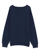 Maglione per bambini Moschino Kids blu con motivo Teddy Bear - Rubino Kids