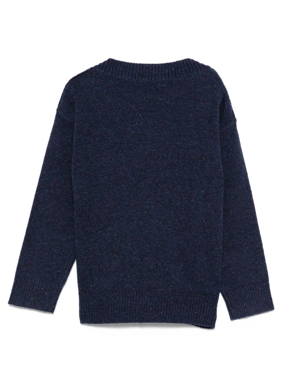 Maglione per bambino Burberry Kids blu con grafica Big Ben - Rubino Kids