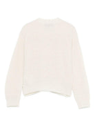 Maglione per bambino Emporio Armani Kids beige con dettaglio logo - Rubino Kids