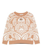Maglione per bambino ETRO KIDS beige con motivo paisley - Rubino Kids