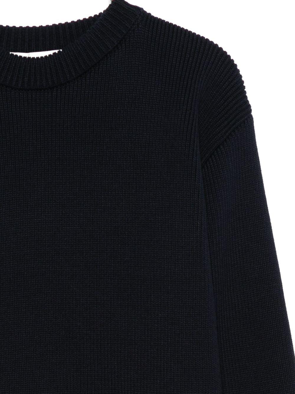 Maglione per bambino Golden Goose Kids blu con logo - Rubino Kids