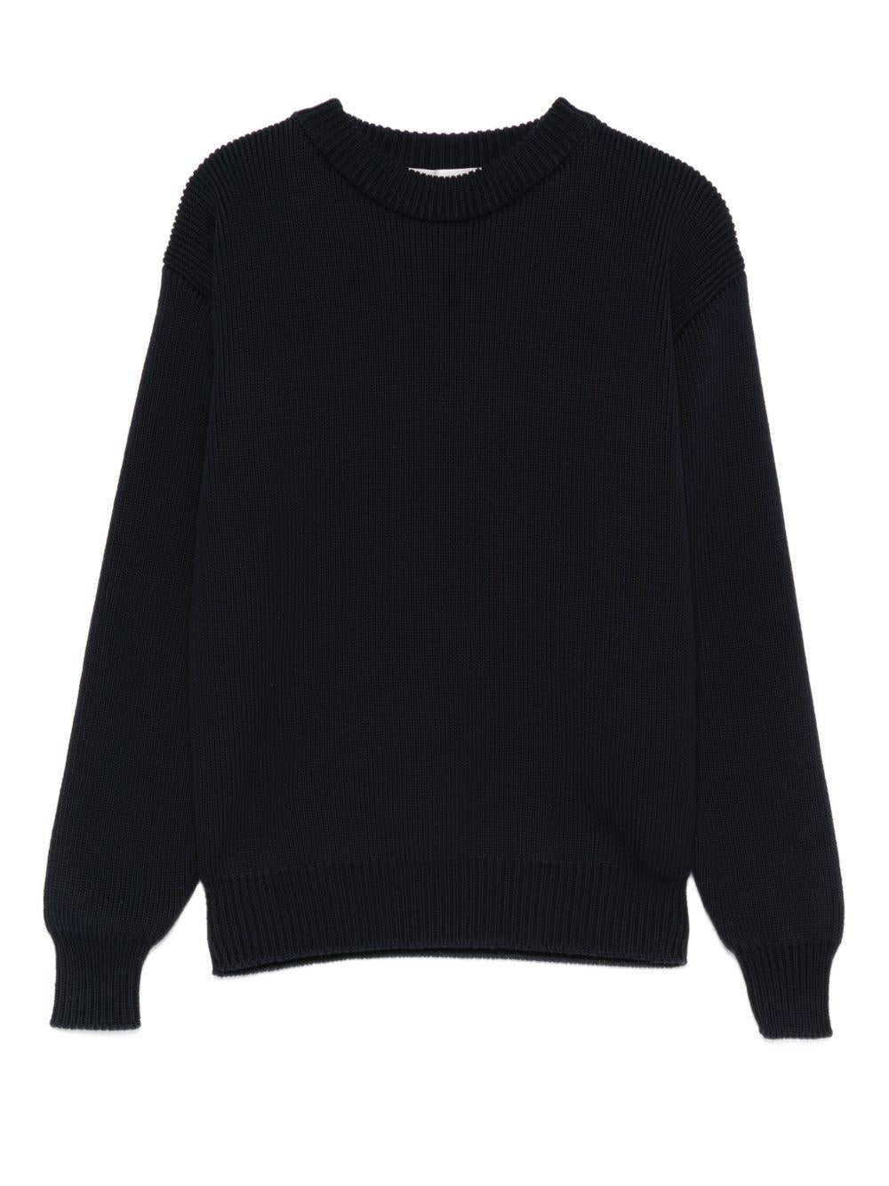Maglione per bambino Golden Goose Kids blu con logo - Rubino Kids