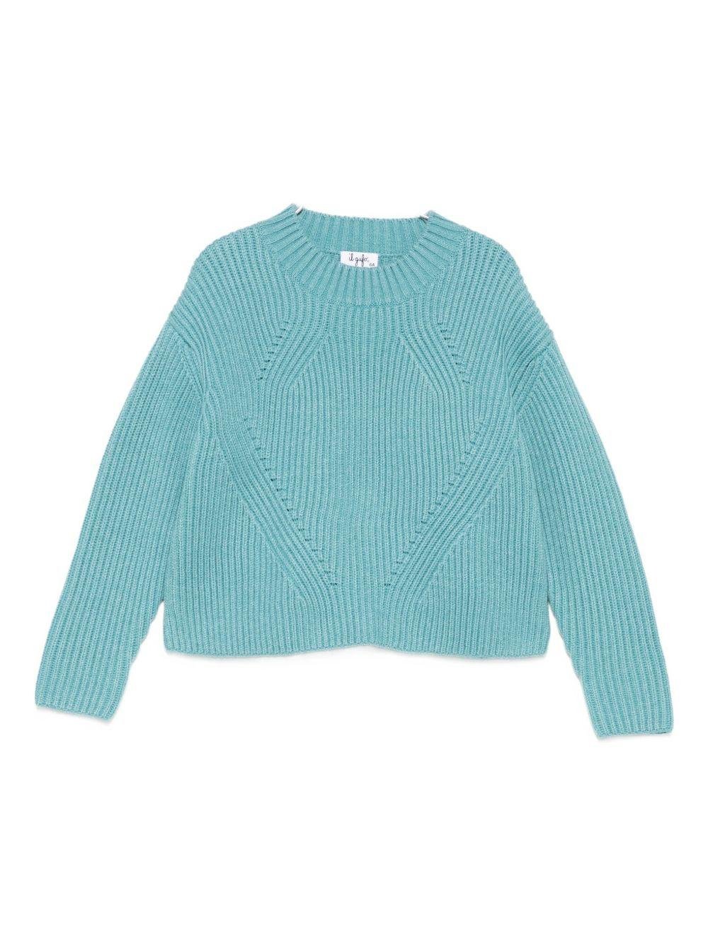 Maglione per bambino Il Gufo azzurro con maniche lunghe - Rubino Kids