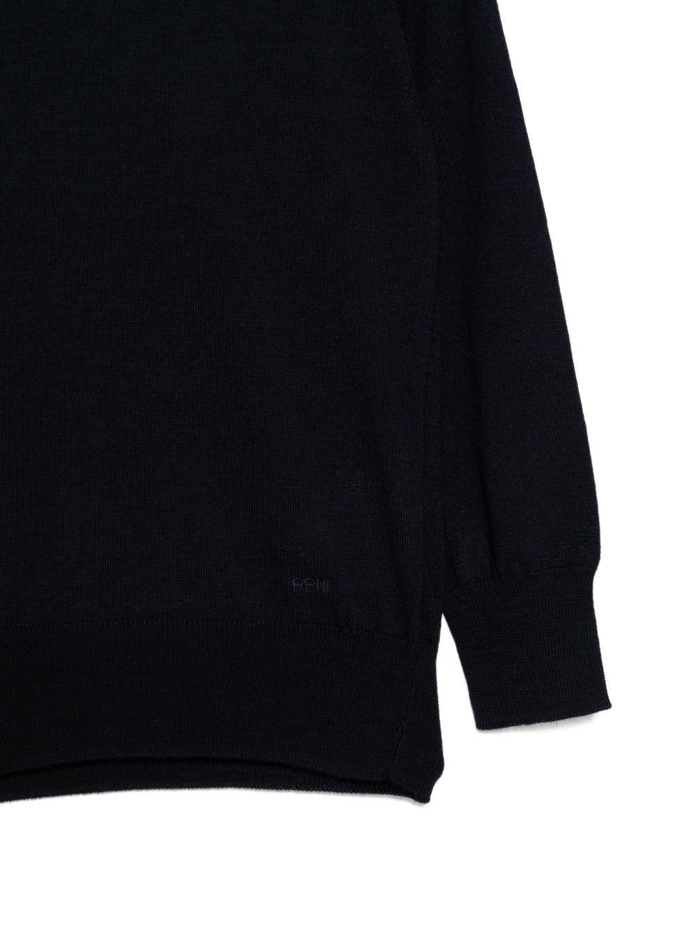 Maglione per bambino Paolo Pecora Kids blu a collo alto - Rubino Kids