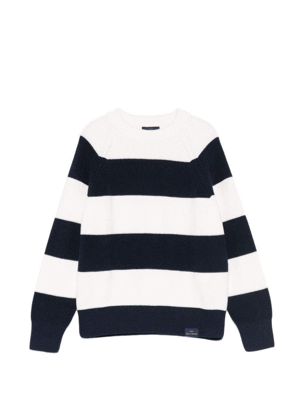 Maglione per bambino Paul & Shark Junior multicolore con design a righe - Rubino Kids