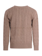 Maglione per bambino Polo Ralph Lauren Kids beige con caratteristico motivo Polo Pony - Rubino Kids