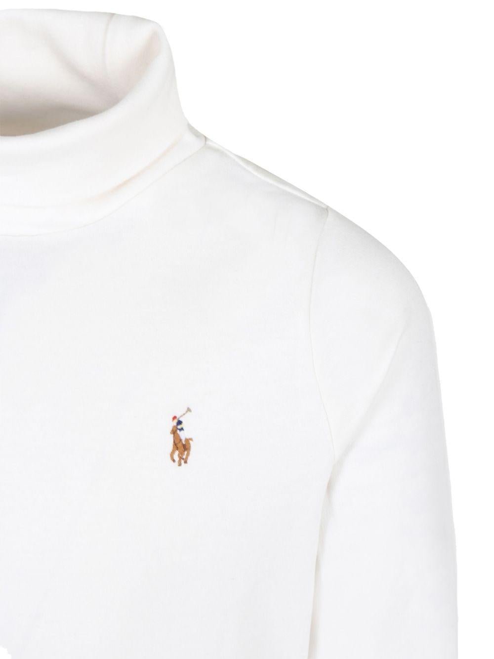 Maglione per bambino Polo Ralph Lauren Kids bianco con collo a lupetto - Rubino Kids