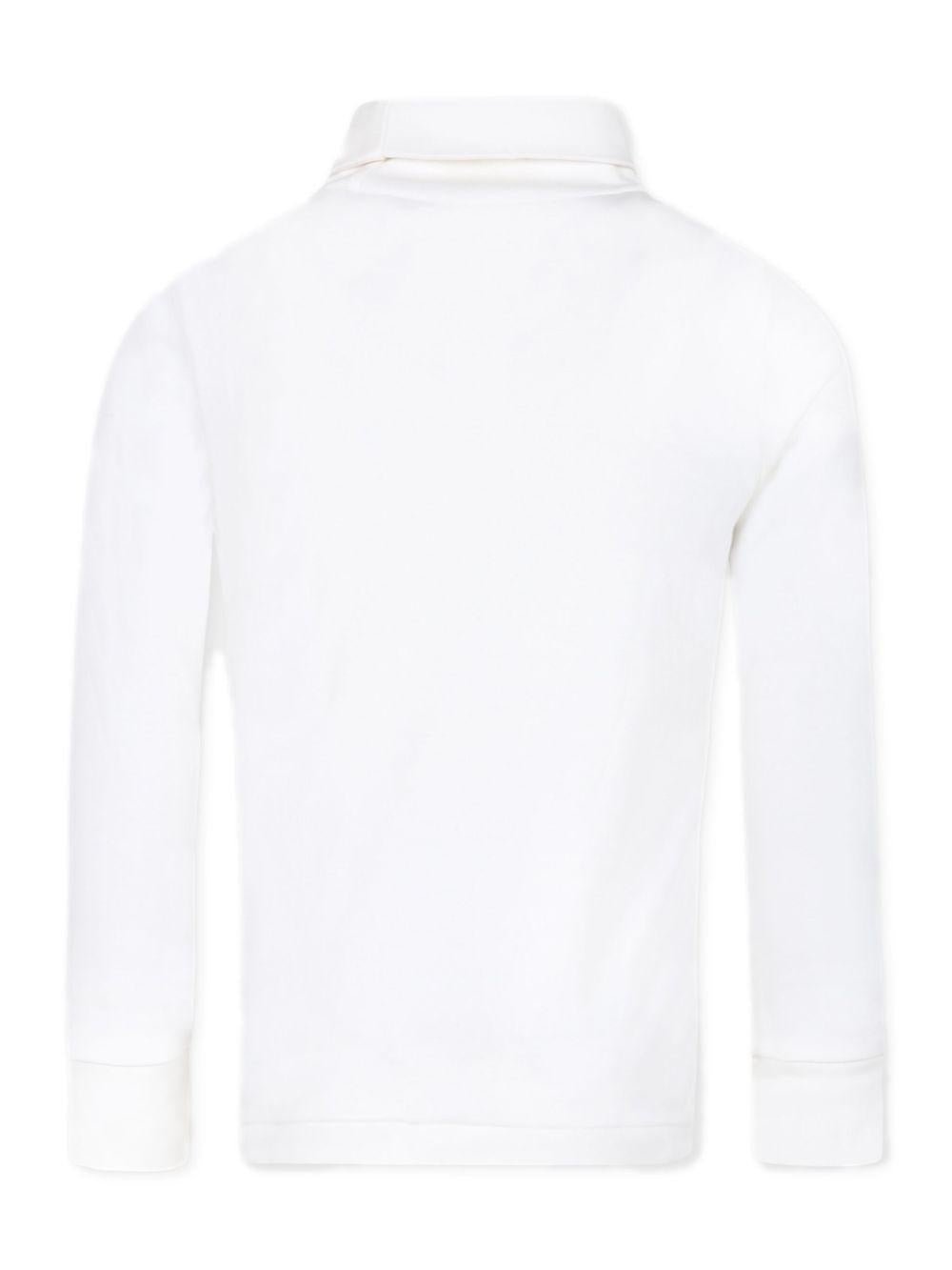 Maglione per bambino Polo Ralph Lauren Kids bianco con collo a lupetto - Rubino Kids