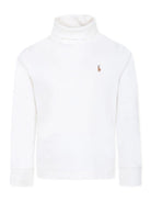 Maglione per bambino Polo Ralph Lauren Kids bianco con collo a lupetto - Rubino Kids