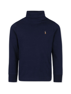 Maglione per bambino POLO RALPH LAUREN KIDS blu a collo alto - Rubino Kids