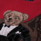 Maglione per bambino Polo Ralph Lauren Kids rosso con stampa grafica sul davanti - Rubino Kids