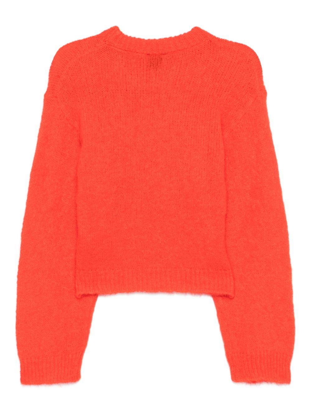 Maglione per donna ALYSI rosso con maniche a palloncino - Rubino Kids