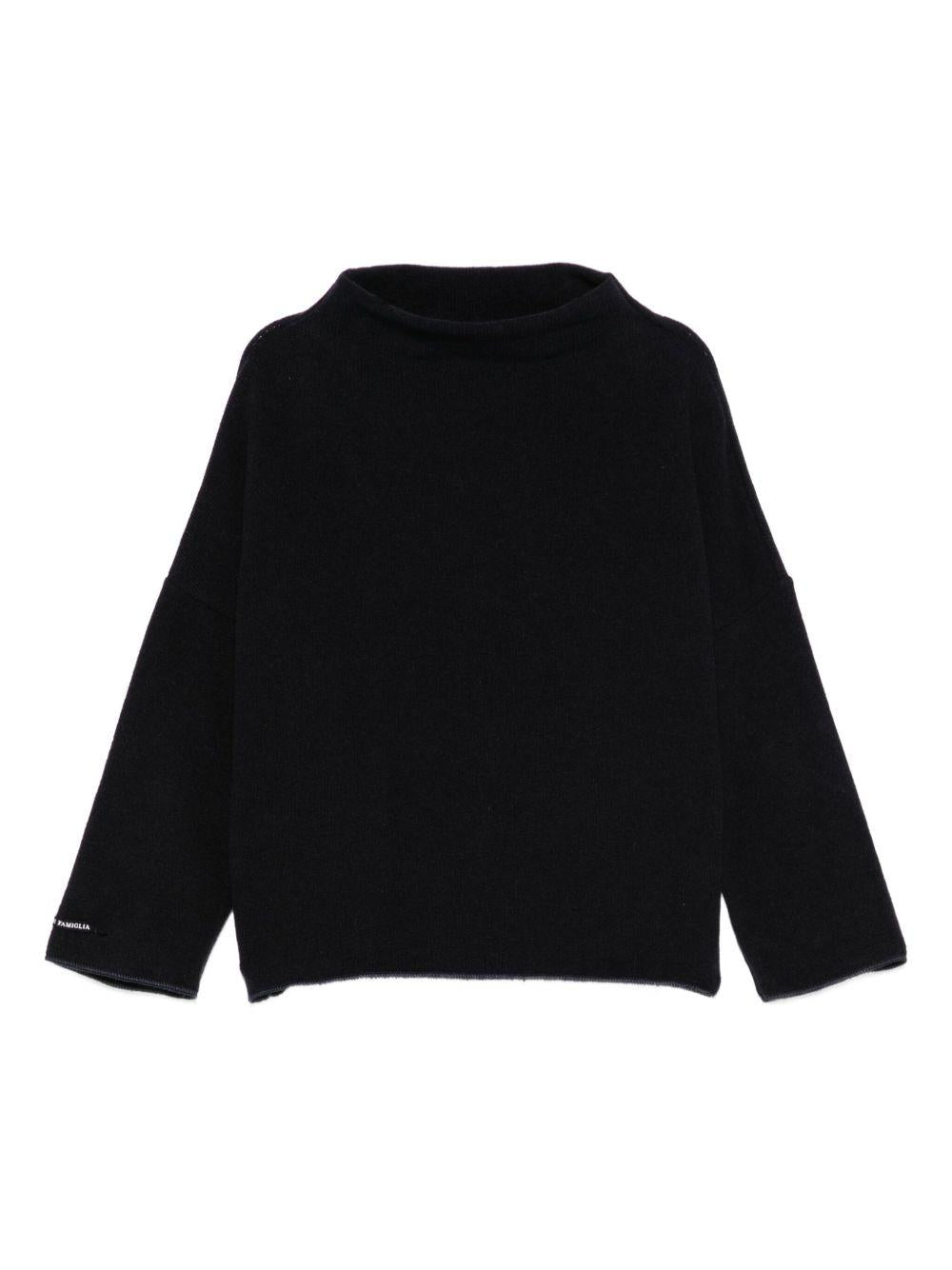 Maglione per neonata Album Di Famiglia Kids nero con maniche a 3/4 - Rubino Kids