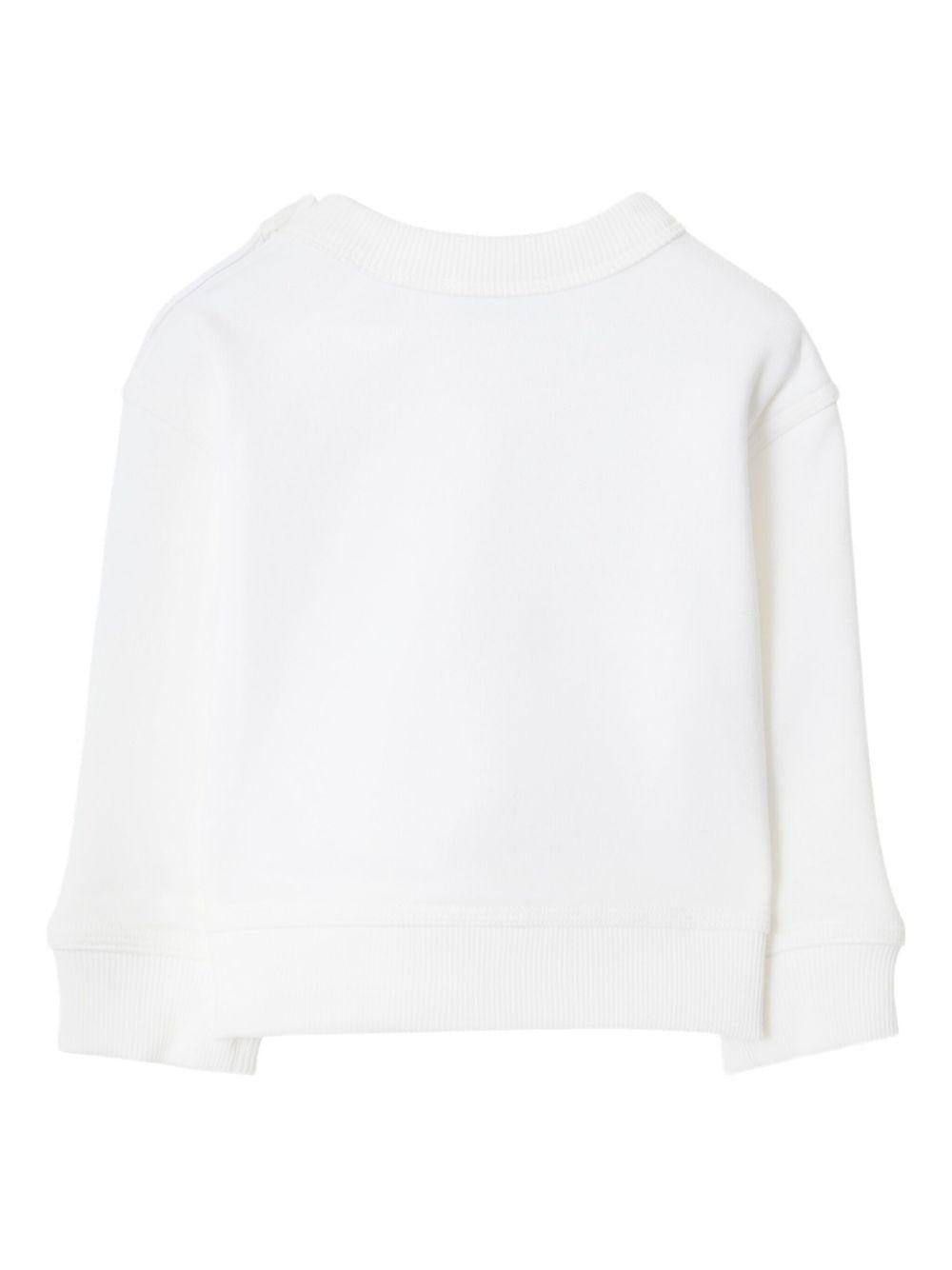 Maglione per neonata Burberry Kids bianco Thomas Bear - Rubino Kids
